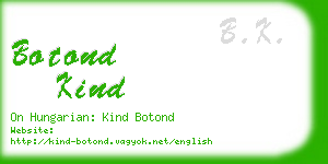 botond kind business card